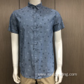 Male TC print short sleeve shirt